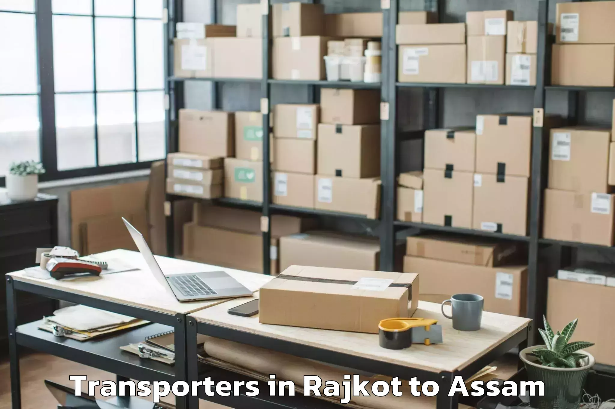 Book Rajkot to Darangamela Transporters Online